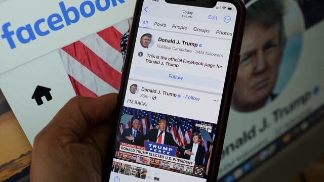 Donald Trump anuncia su vuelta a Facebook