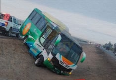 Ica: Bus con trabajadores agrícolas se despista en la Panamericana Sur, por Salas