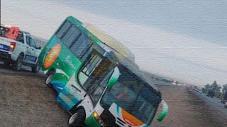 Ica: Bus con trabajadores agrícolas se despista en la Panamericana Sur, por Salas