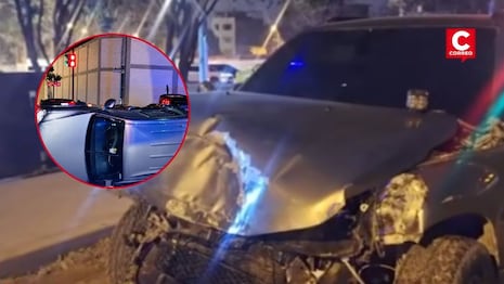 Surco: choque de dos camionetas deja un herido en la Vía Expresa Sur