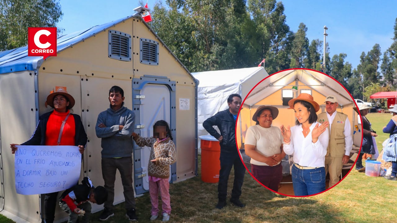 La presidenta supervisó la atención a los damnificados en Chongos Bajo.