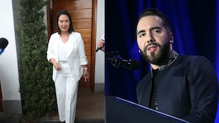 Presidente de El Salvador, Nayib Bukele, y otros tres mandatarios saludan a Keiko Fujimori