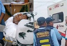 Tacna: Grave adulto mayor atropellado por policía con su motocicleta