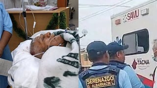 Tacna: Grave adulto mayor atropellado por policía con su motocicleta