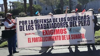 Inspectores de Sunafil empiezan con huelga indefinida en Arequipa