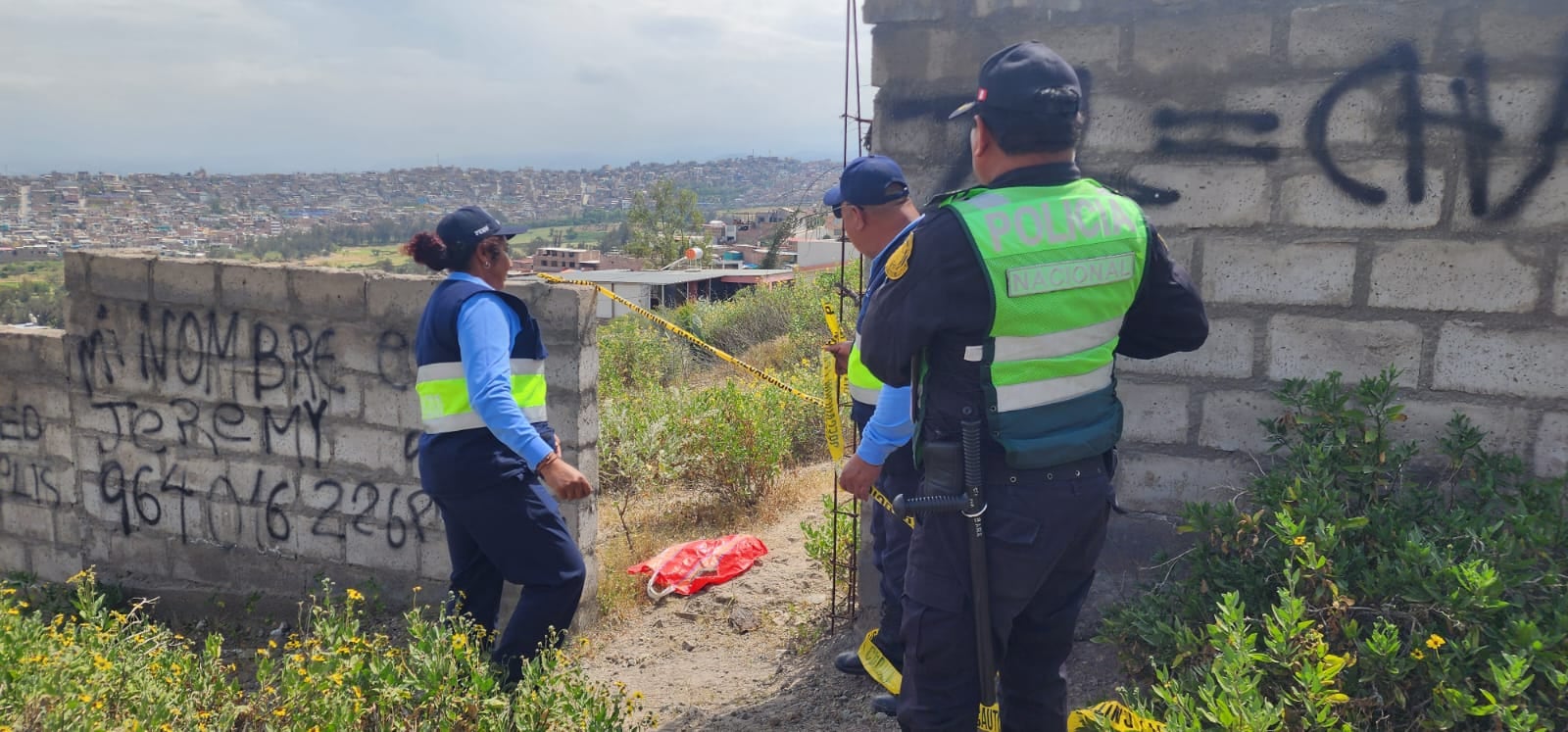 Hallan restos de un feto sin extremidades en Socabaya, Arequipa (Foto: Pedro Torres/@photo.gec)