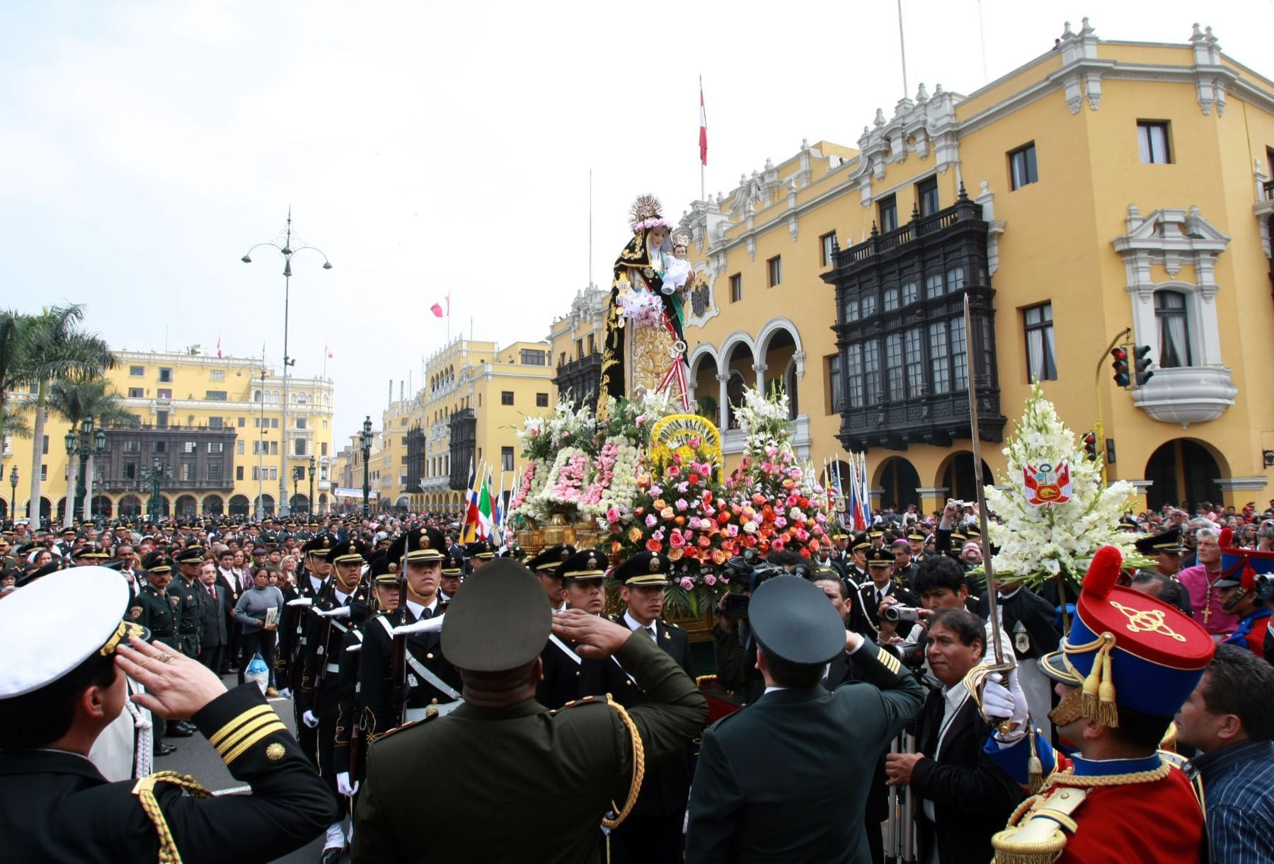 Procesión central de Santa Rosa de Lima