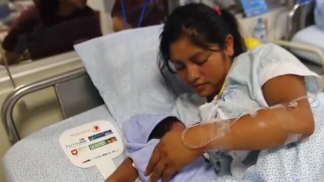 Año Nuevo: Tres robustos bebés nacieron en hospitales de EsSalud e Instituto Materno Perinatal (Video)