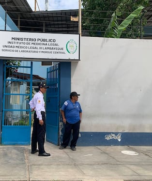 Cuerpo de la víctima fue llevado a la morgue de Chiclayo.