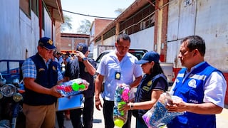 Decomisan juguetes de piñatería sin garantía sanitaria en la zona industrial de Piura