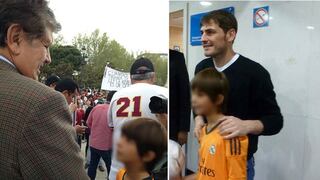Alan García llevó a su hijo a conocer a los jugadores del Real Madrid