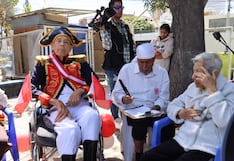 Adultos mayores escenifican la proclamación de la Independencia del Perú en Yanahuara
