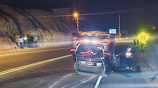 Tacna: Conductor y pasajeros se salvan de morir en despiste y volcadura