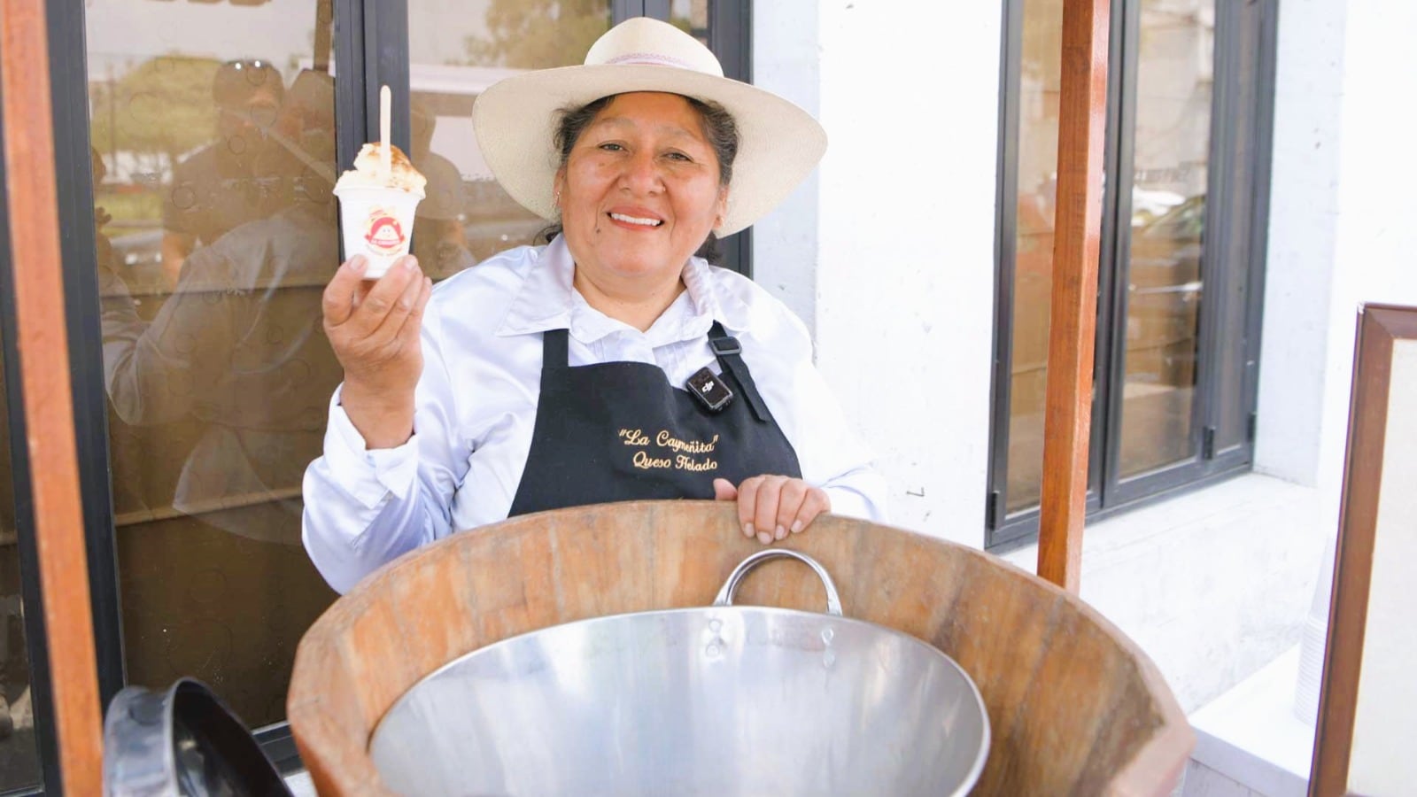 Elizabeth Gutiérrez, emprendedora de queso helado. Foto: difusión.