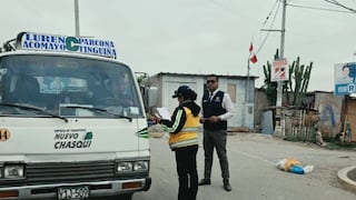 Ica: tres combis retiradas de circulación y multadas por usar paraderos informales