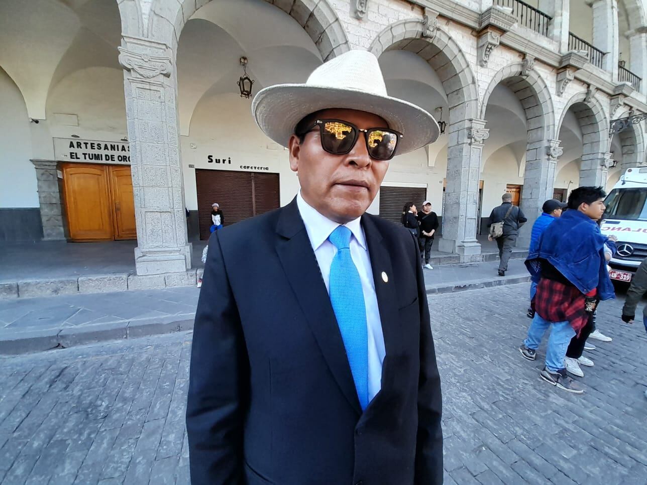Edgar Cortez Vargas, director de la Gran Unidad Escolar. (Foto: Yorch Huamaní)