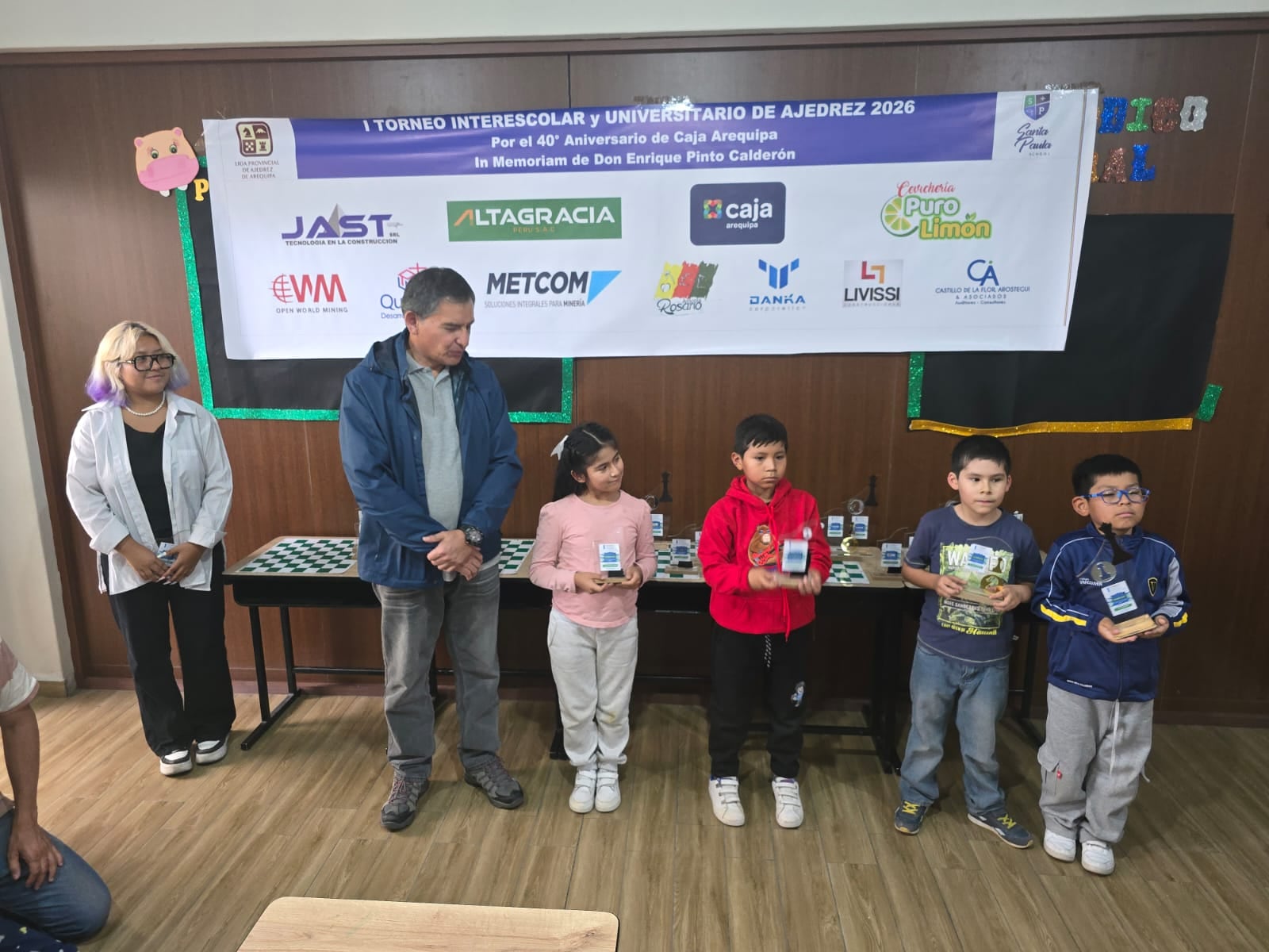 Primer torneo interescolar y universitario de ajedrez en Arequipa. Foto: Liga Provincial de Ajedrez,