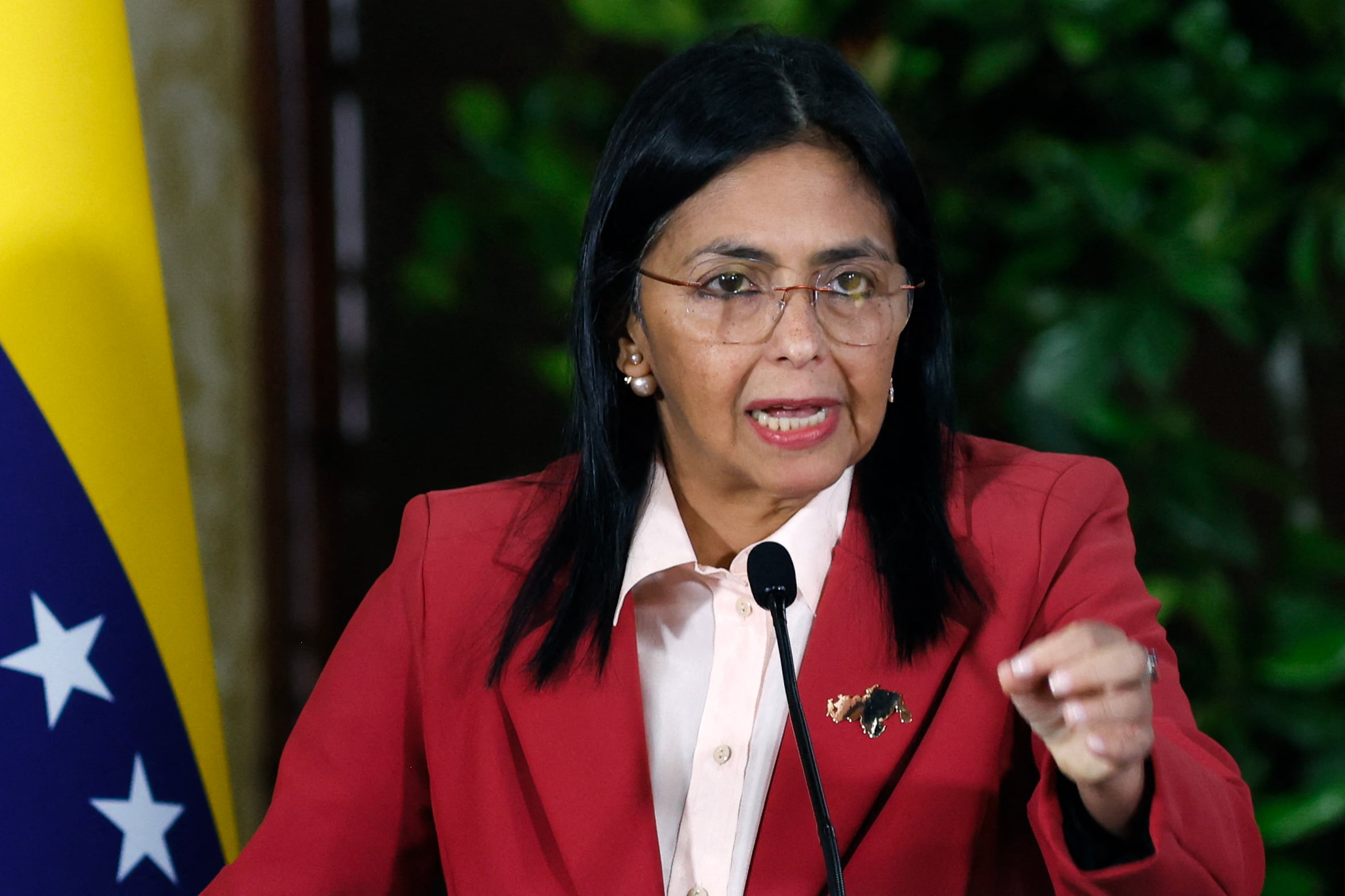 Vicepresidenta de Venezuela, Delcy Rodríguez. (Foto de Pedro MATTEY / AFP).