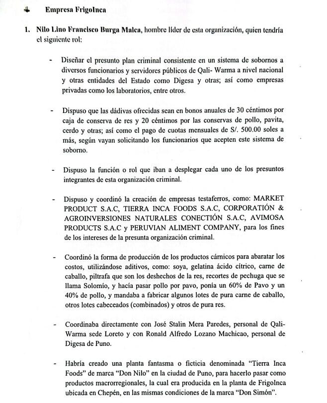 Este es parte del rol que habría cumplido Nilo Burga según la tesis de la Fiscalía.