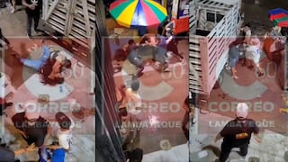 Registran peleas y balacera afuera de discoteca en pleno centro de Chiclayo (VIDEO)
