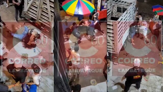 Registran peleas y balacera afuera de discoteca en pleno centro de Chiclayo (VIDEO)