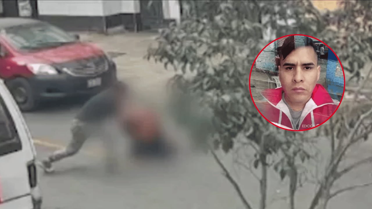 La escolar fue interceptada en plena vía pública, jalada del cabello y golpeada en distintas partes del cuerpo. Sus pedidos de auxilio alertaron a vecinos y transeúntes. (Imágenes de América Noticias)