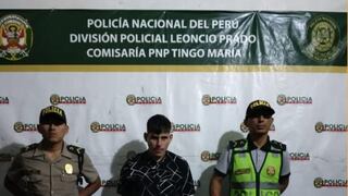 Huánuco: policía detiene a sujeto con dos armas de fuego y municiones