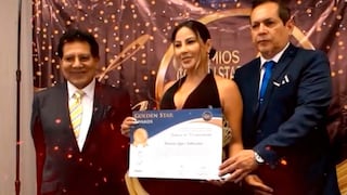 Pamela López es reconocida como cantante revelación en los Golden Star Awards 2025