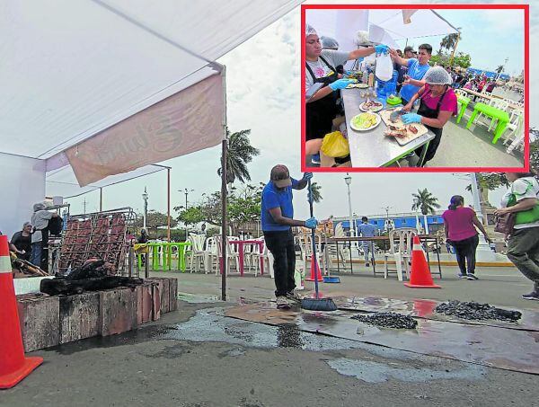 El alcalde dispuso que se venda chancho al palo, ceviche, cabrito, pato y hasta chicha de jora en perímetro de la plaza principal de Trujillo. Dirección Desconcentrada de Cultura lo denunció de nuevo ante el Ministerio Público por atentar contra el patrimonio de Trujillo, pero burgomaestre se burla y no hace caso.