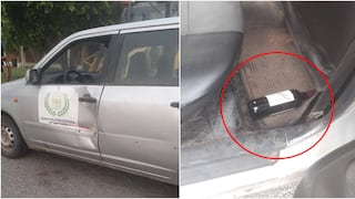 Ica: vehículo municipal aparece con graves daños y botellas de licor en su interior