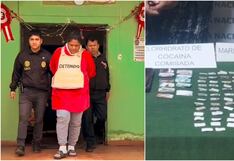 Chincha: cae “La mami Cintia” con clorhidrato, pasta básica de cocaína y marihuana
