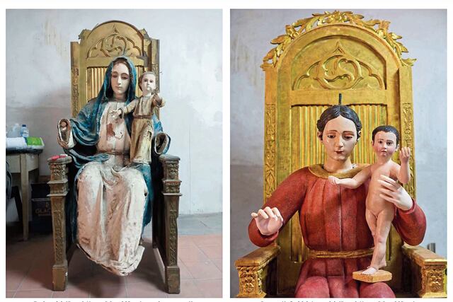 Imagen de Nuestra Señora del Rosario luce como en sus primeros días.