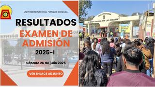 Universidad Nacional San Luis Gonzaga publica resultados del Examen de Admisión 2025-I