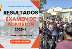 Universidad Nacional San Luis Gonzaga publica resultados del Examen de Admisión 2025-I