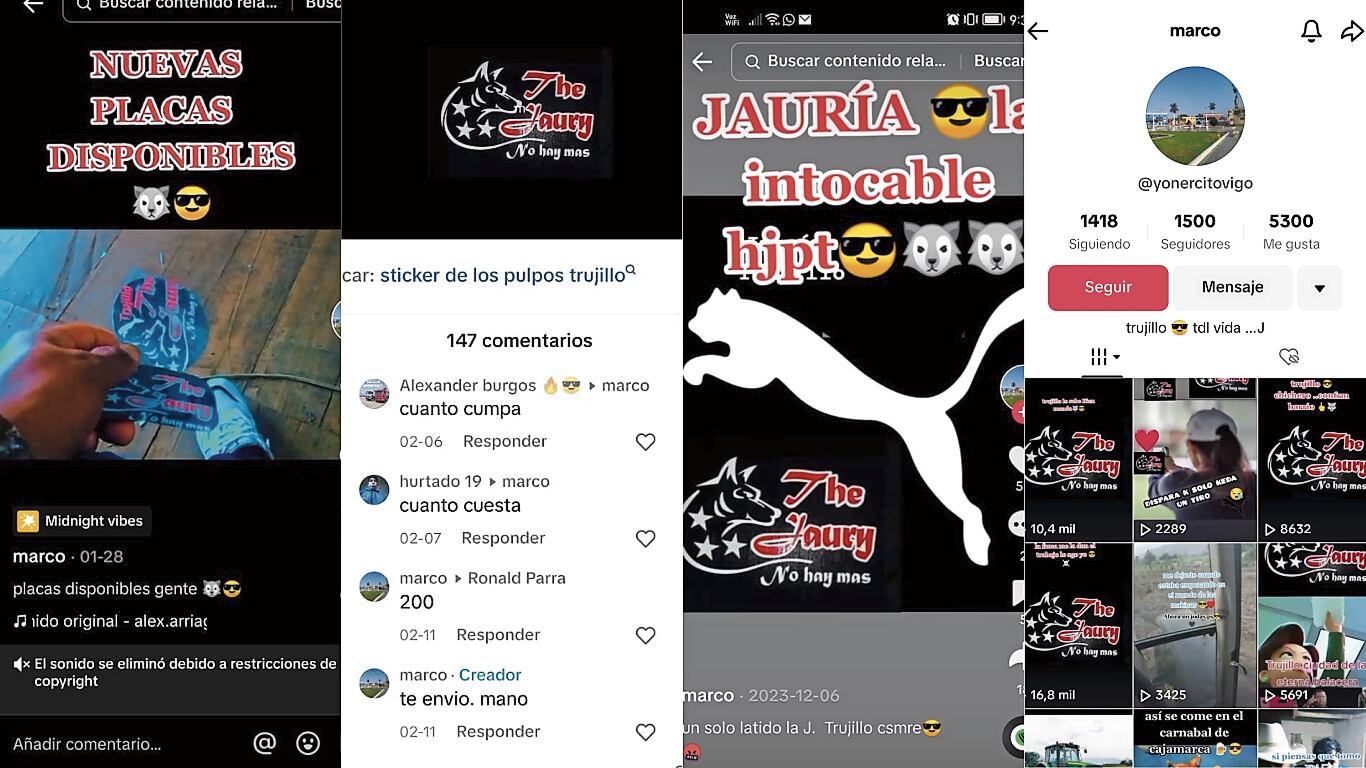 Organización criminal vende cada una de sus calcomanías hasta por 200 soles a dueños de vehículos que buscan evitar el robo de sus unidades. Exjefe policial de La Libertad coronel (r) Roger Torres lamenta que población haya perdido la confianza en la PNP y prefiera pagar para marcar sus propiedades y vivir “tranquilos”.