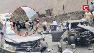Carretera Central: Dos muertos deja accidente entre dos autos y un tráiler en Huarochirí