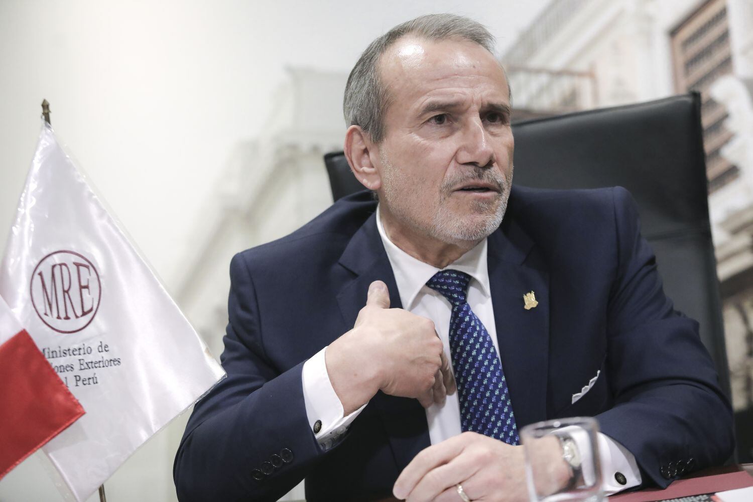 Canciller Elmer Schialer. (Foto: GEC / Joel Alonzo)