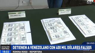Capturan a extranjero con 400 mil dólares falsificados en interior de mototaxi, en El Agustino