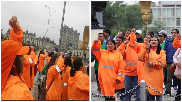 PJ ratificó que trabajadoras de limpieza ingresen a planilla de la Municipalidad de Lima (FOTOS)