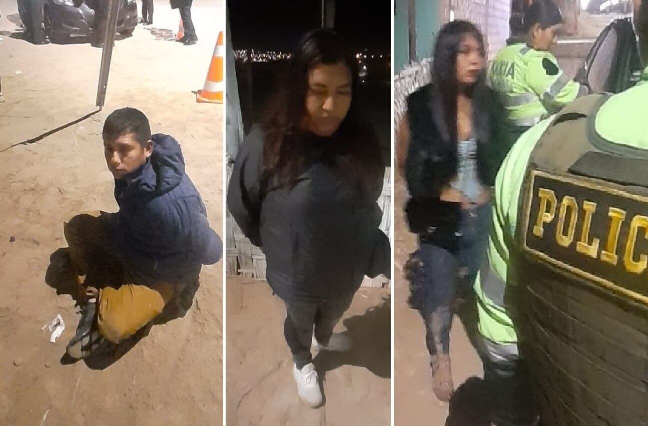 Dos mujeres y un varón fueron detenidos por la PNP y están en el Deprove