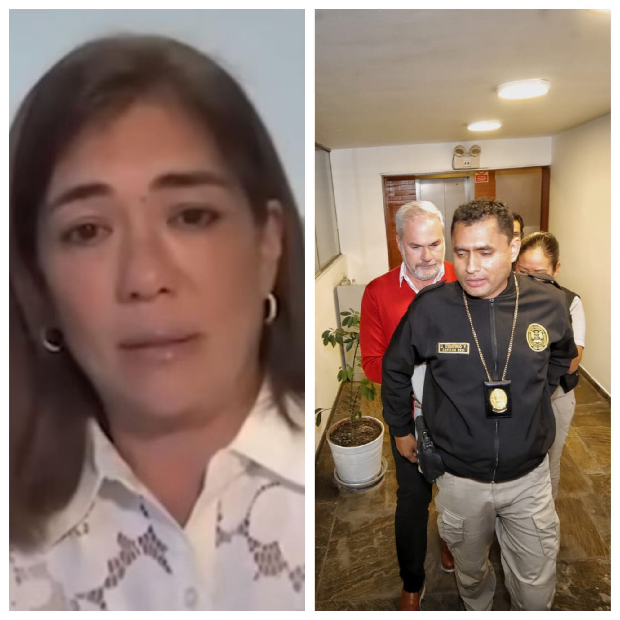 La empresaria Sada Goray y el periodista Mauricio Fernandini cumplirán detención en la Prefectura. (Fotos: Captura de TV y Giancarlo Avila)