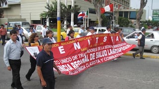 Trabajadores de salud esperan llegada del presidente Humala