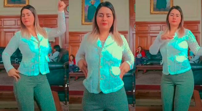 Ramírez es recordada por un polémico baile que hizo en las oficinas del Congreso. (Foto: Captura Tik Tok)