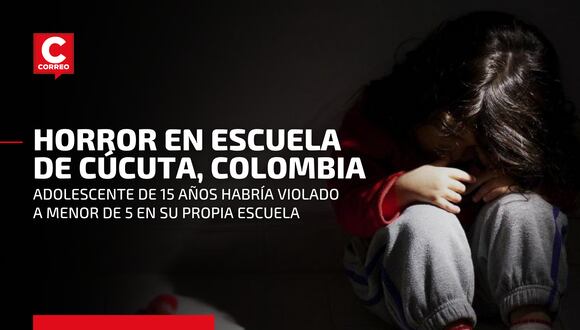 Colombia: estudiante de 15 años habría abusado a una niña de cinco años en colegio de Cúcuta