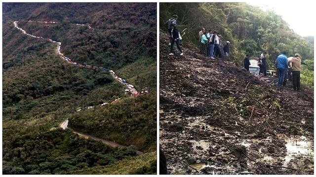 Decenas de vehículos varados tras huaico en la vía Cusco - Quillabamba