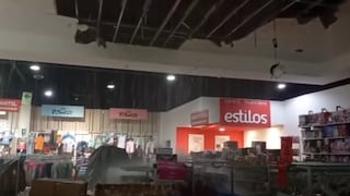 Techo del centro comercial Plaza Norte se desprende en Arequipa (VIDEO)