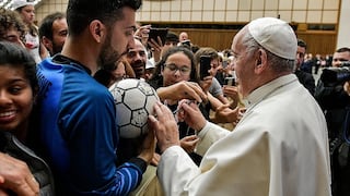 Papa Francisco: "El fútbol es el deporte más bello del mundo" (VIDEO y FOTOS)