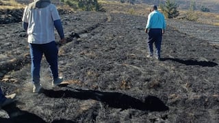 Apagan el incendio forestal en Mosopuquio: falta de agua dificultó el control