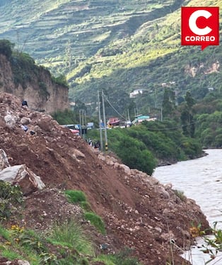 Derrumbe en Izcuchaca bloquea la vía hacia Huancayo, Huancavelica y Ayacucho