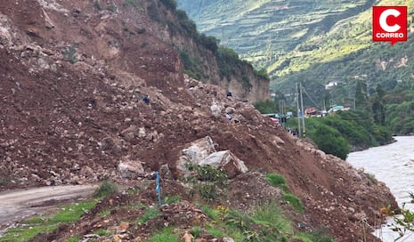 Derrumbe en Izcuchaca bloquea la vía hacia Huancayo, Huancavelica y Ayacucho